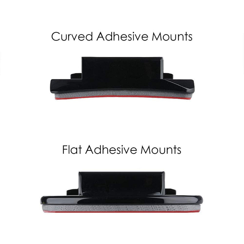 Sametop Helmet Adhesive Sticky Mounts Flat Curved 3M Mount Compatible with GoPro Hero 10, 9, 8, 7, 6, 5, 4, Session, 3+, 3, 2, 1, Hero (2018), Fusion Max Cameras 6 Packs