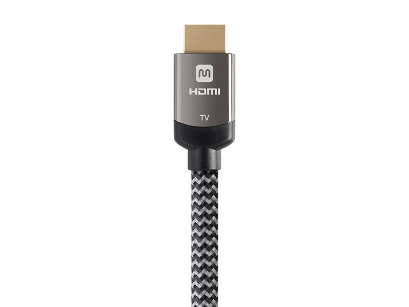Monoprice HDMI High Speed Active Cable - 30 Feet - Gray, 4K@60Hz, 18Gbps, HDR, 28AWG, YUV, 4:4:4, CL3 - Luxe Active Series Black 30ft
