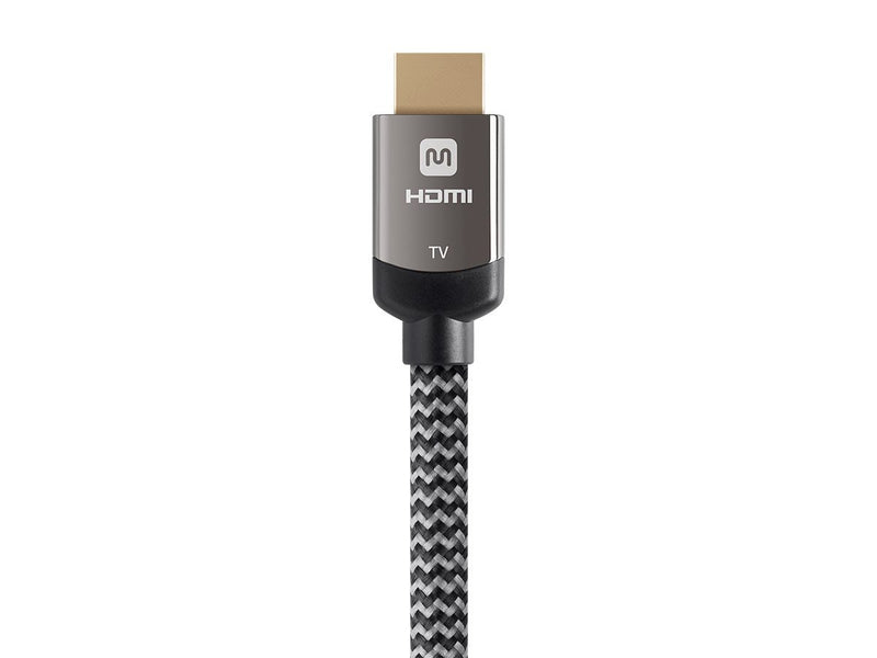 Moonrise Monoprice HDMI High Speed Active Cable - 35 Feet - Gray, 4K@60Hz, 18Gbps, HDR, 26AWG, YUV, 4:4:4, CL3 - Luxe Active Series (113758)
