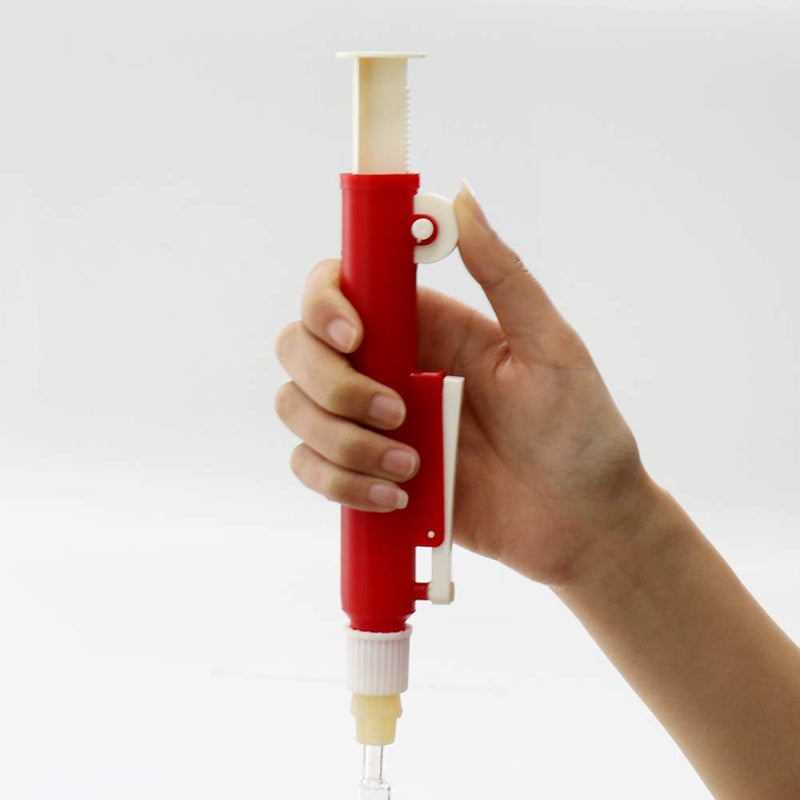ULAB Scientific Pipette Pumps, Set of 3 Pumps: 2ml Blue, 10ml Green, 25ml Red, Fit Plastic or Glass Pipettes, ULH1001