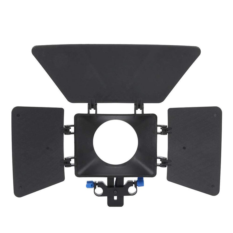 Naroote 【𝐒𝐩𝐫𝐢𝐧𝐠 𝐒𝐚𝐥𝐞 𝐆𝐢𝐟𝐭】 Camera Matte Box, SLR Shoulder Stand Matte Box 15mm Slideway System DSLR Camera Lens Hood Accessory for Ca-Non