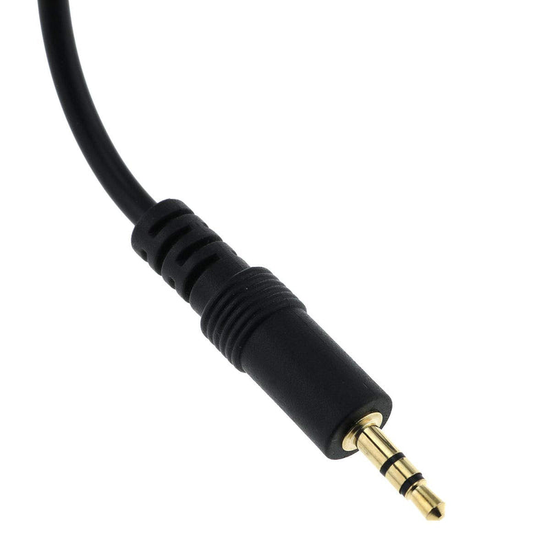 E-outstanding 3.5mm Speaker Wire Adapter 30cm 3.5mm(1/8inch) Gold-Plated Audio Stereo Male Plug to 3Pin AV Screw Terminal Connector Video Converter Cable