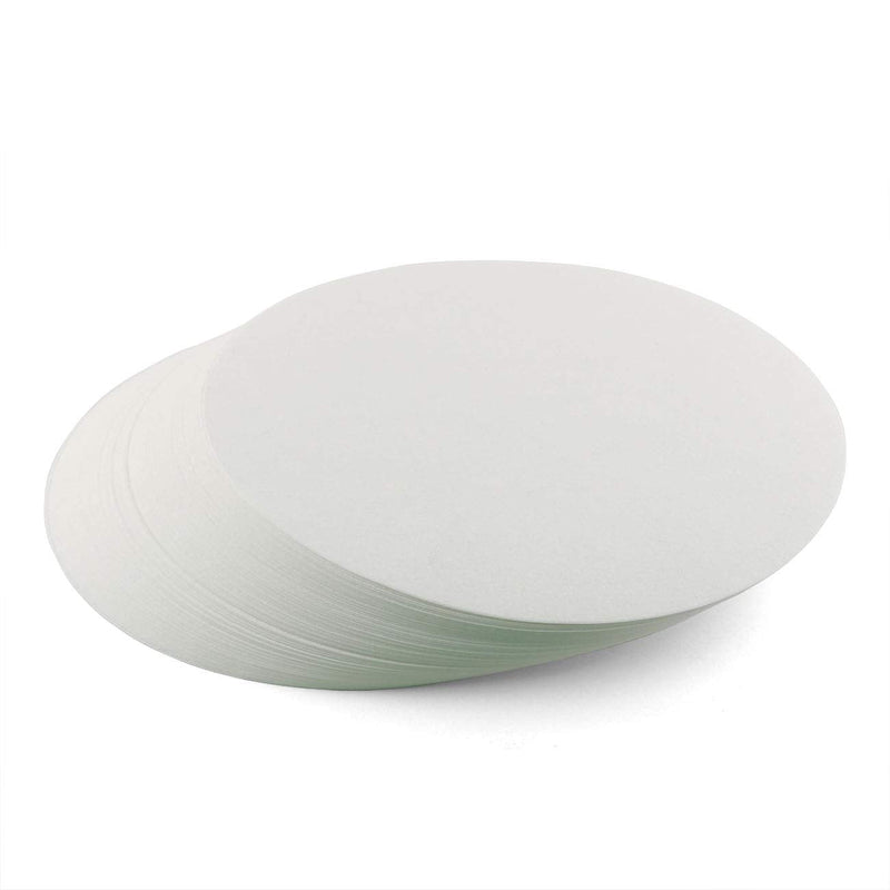E-outstanding 100-Pack 15cm 5.9Inch Qualitative Filter Paper 102 Medium-Speed Laboratory Filter Paper Circular Funnel Filter Paper