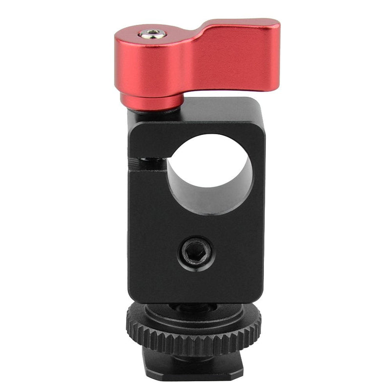 CAMVATE Camera Hot Shoe Mount Articulated with 15mm Rod Clamp Have 1/4"-20 Screw Hole to Attach DIY Accessories