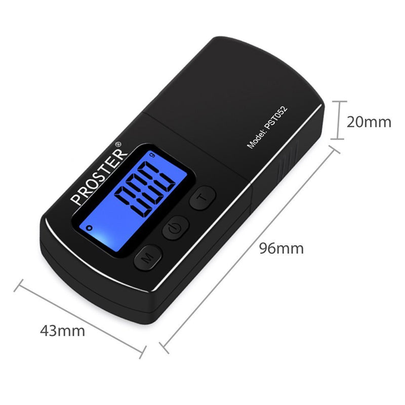 Stylus Force Digital Turntable Stylus Force Scale Gauge Tester 0.01-5g LCD Backlight Cartridge Scales Gauge for Turntables Tonearm Phono Cartridge-with 5g Calibration Weights Black