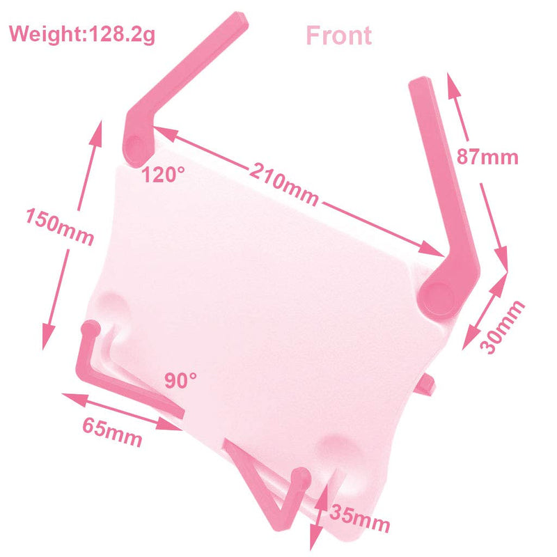 Pakala66 Portable Table Top Music Stand Music Sheet Stand Book Reading Stand with Foldable Legs (Pink) Pink