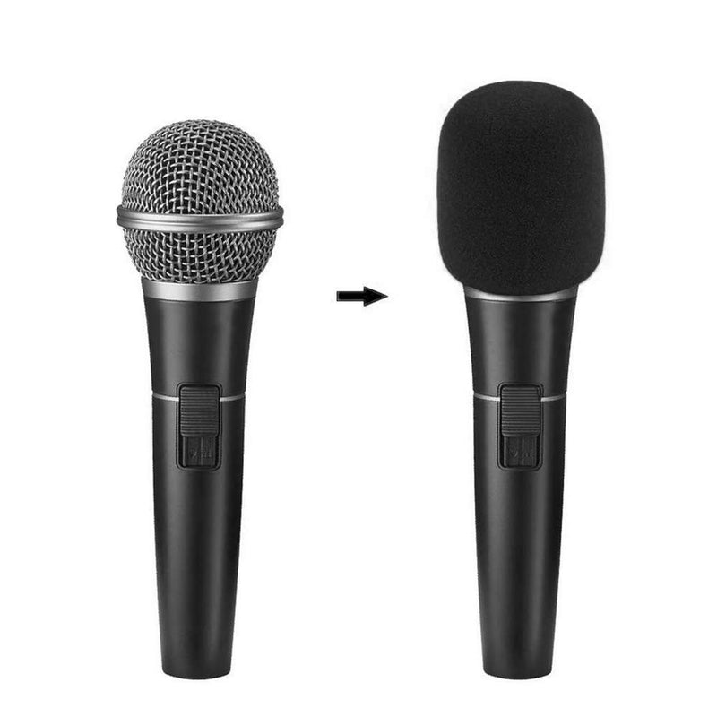 Mintice 5 X Black Handheld Stage Microphone Windscreen Foam Mic Cover Karaoke DJ 5Pcs