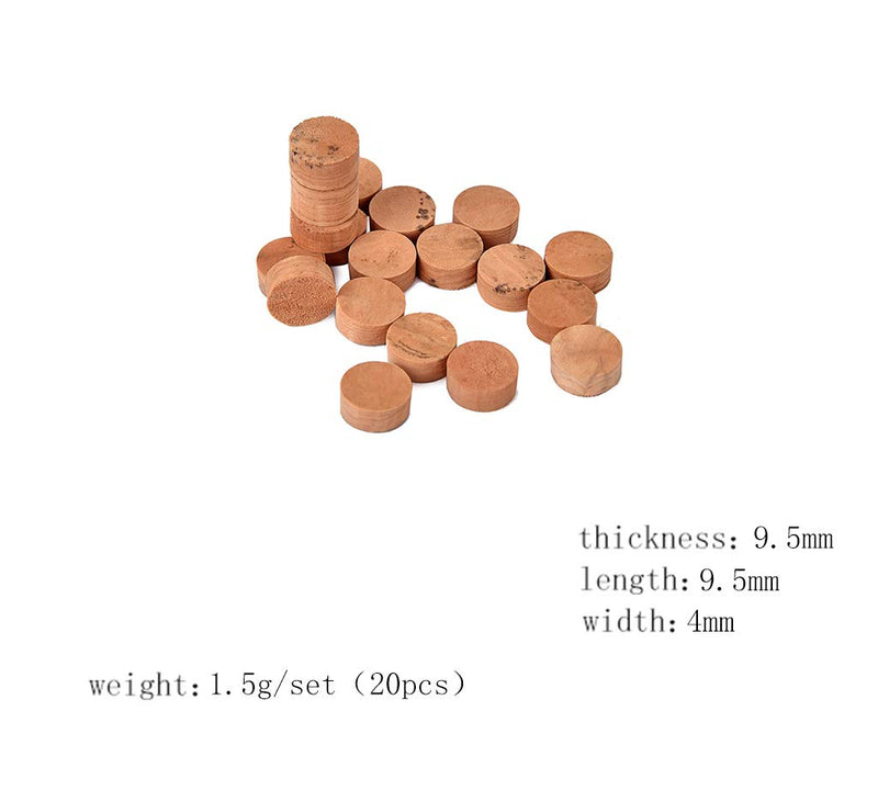 Alnicov 20Pcs Saxophone Cork Mats Trumpet Cornet Water Key Spit Value Cork Pads For Brass Instrument Parts Repair Accessories