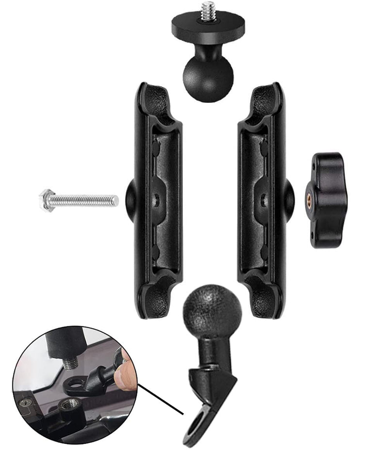 360°Motorcycle Rearview Mirror Stand for GoPro Camera Clamp Mount Holder Canon Hero10/9/8/7/6/5/4/3+ Action Cameras Accessory (Rearview Mirror)