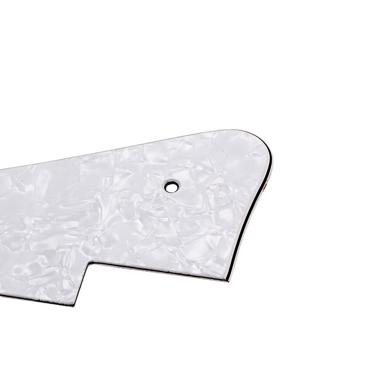 Alnicov 3Ply White Pearl Guitar Pick Guard Scratch Plate Back Plate Fits For Gibson Les Paul Pickguard Replacement