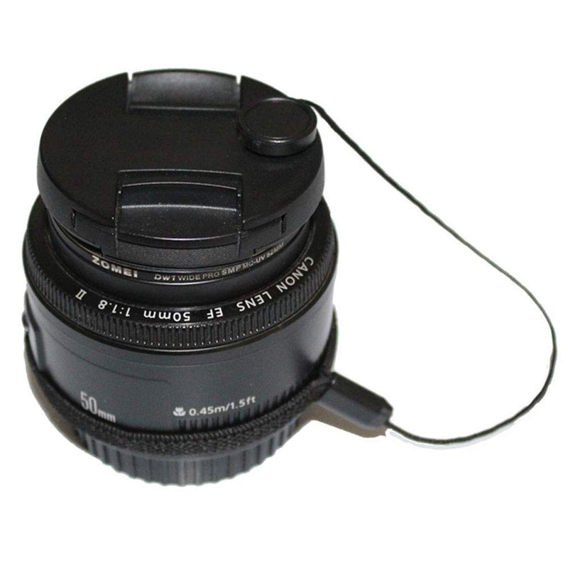 LRONG 10pcs Flexible Camera Lens Cap Keeper Holder, SLR Camera Lens Cap Belt Holder, Prevent Lens Cap Loss, Compatible with Nikon/Sony/Fuji/Olympus/Panasonic SLR Cameras