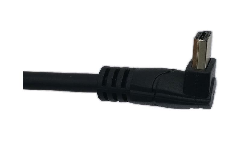 [AUSTRALIA] - zdyCGTime 1 Feet HDMI Down to Down Angle 90 Degree Vertical Right Cable -Supports 4K@60Hz, High Speed, HDMI 2.0 Ready - UHD, Ethernet & Audio Return - Video 4K 2160p, HD 1080p, 3D.(Male-Male)(Down) 