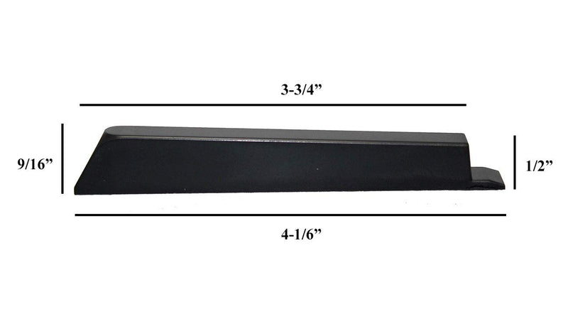 5 Satin Black Piano Sharp 3-3/4" Length Plastic