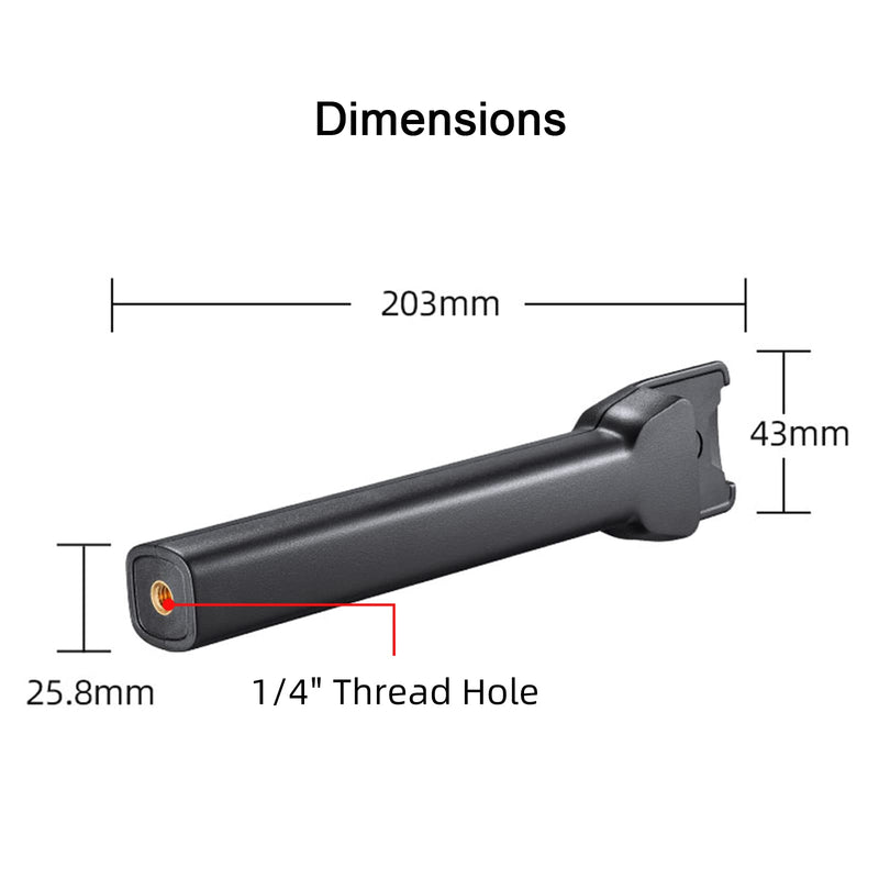 GODOX Handheld Adapter ML-H for MoveLink M1/M2 Wireless Microphone System,USBC Male to 3.5mm TRS Female Adpator,with Mini Tripod Phone Holder Set for Interviews,Hosting,Live Streaming