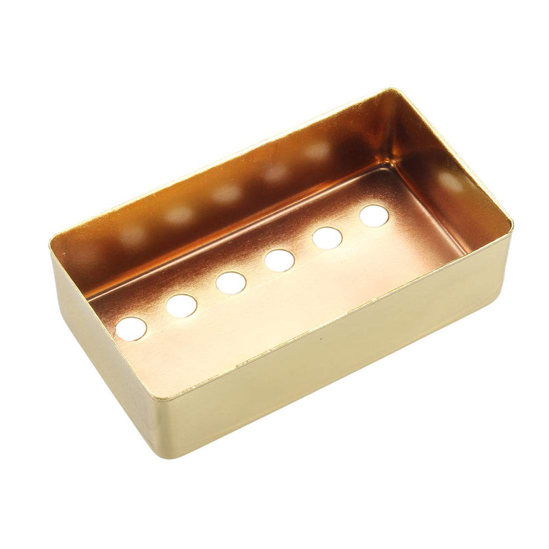 sourcing map 50mm Metal Humbucker Guitar Bridge Pickup Covers for Electric Guitar - Golden