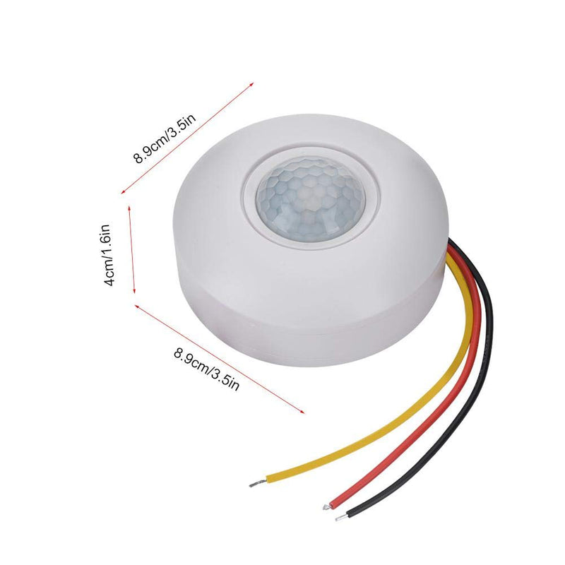 360° Motion Sensor Switch Photosensitive Control PIR Motion Detector Switch with Time Delay for LED Ceiling Light