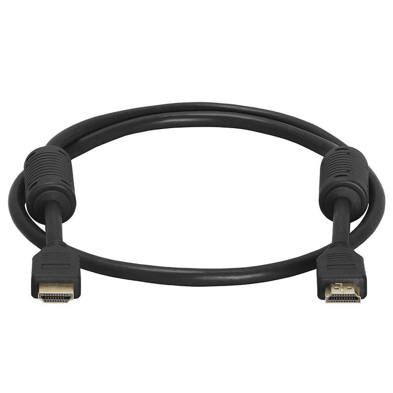 Cmple - HDMI Cable 3FT with Ferrite Cores - 28 AWG High Speed HDMI Cord with Ethernet, Supports (4K 60HZ, 1080p Full HD, UHD, Ultra HD, 3D, ARC, PS4, Xbox, HDTV) - 3 Feet Black