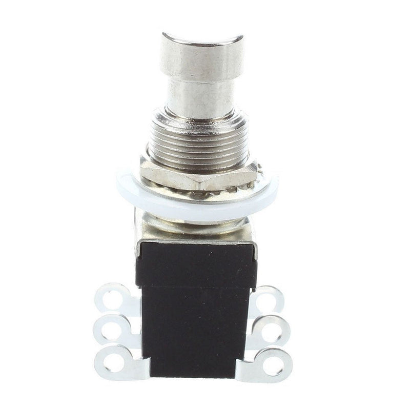 ESUPPORT 6Pin DPDT Latching Stomp Foot Switch Pedal Guitar Push Button Metal True Bypass AC 250V/2A 125V/4A Pack of 5 Latching DPDT 6Pin