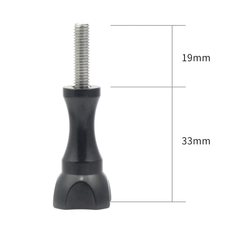 FEICHAO CNC Aluminium Tripod Mount Adapter with Metal Long Screw Thumbscrew Compatible for Hero 8 Tripod Mount Hero Series XIAOYI /GITUP /SJCAM Sports Camera