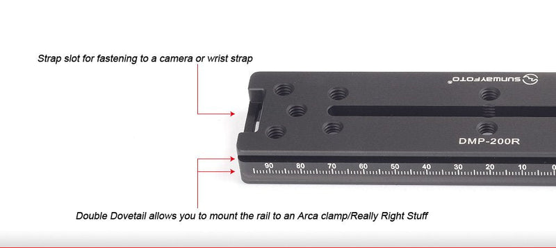 [AUSTRALIA] - SUNWAYFOTO DMP-200R Rail Nodal Slide w Arca RRS Compatible Clamp DMP200R Sunway 