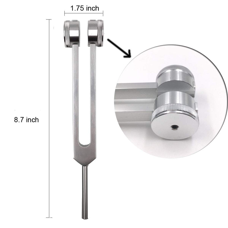 TENFLY OM 136.1 Hz Tuning Fork - Chakra Tuning Energy Forks Effective for Immune System and Circulatio, Heart Chakra, Meditation, Yoga, Perfect Healing Musical Instrument (136.1 Hz (Blue))