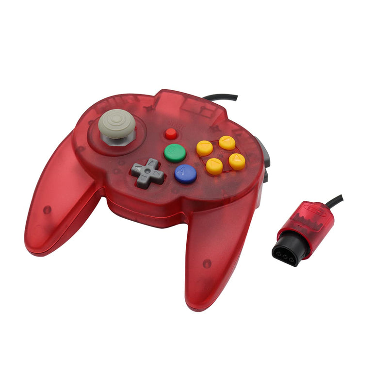[AUSTRALIA] - Intec Gaming Warrior 64 Wired Controller for Original Nintendo 64 N64 Console (Red) Red 