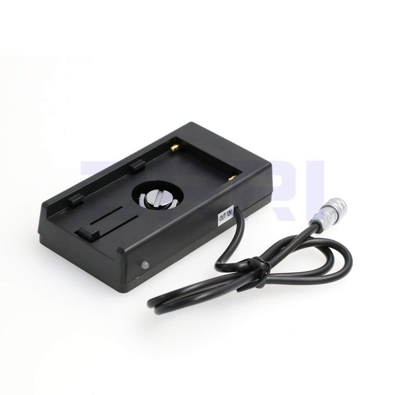 DRRI 12V Power Supply Plate Adapter for Sony NP-F970 Battery to BMPCC 4K Camera F970