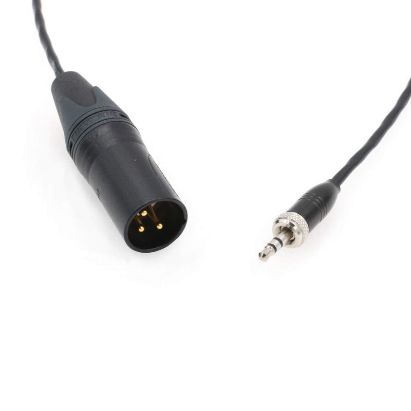 SZRMCC Locking 3.5mm TRS Plug to XLR 3 Pin Male Microphone Cable for Sony UWP-D Series Wireless Transmitter