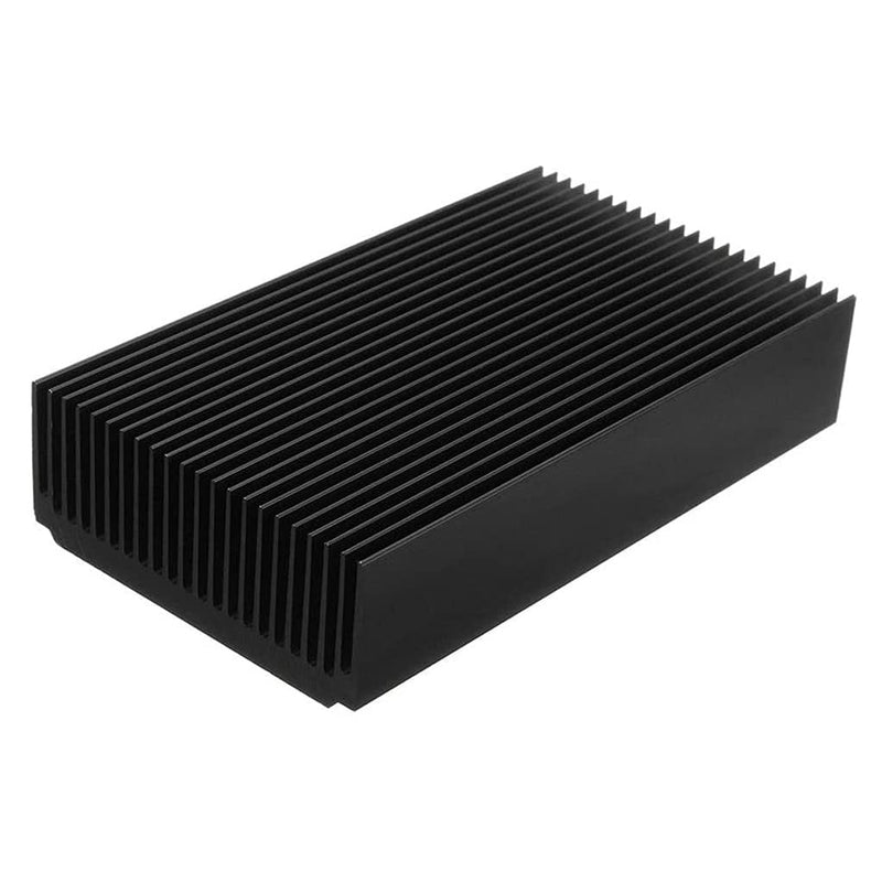 Easycargo 120mm Aluminum Heatsink Kit 120mm x 69mm x 27mm, Large Cooling Cooler Aluminum Heat Sink for Cooling Electronics Cases WiFi Router LED Module (120x69x27mm)