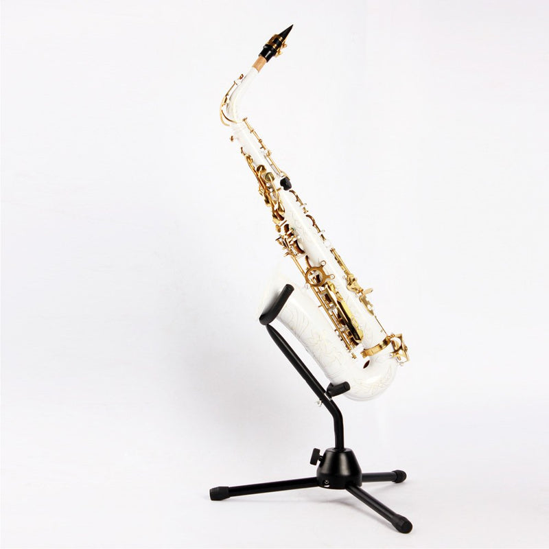 ammoon Holder Tripod Stand Metal Leg Detachable Portable Foldable for Tenor/Alto Saxophone