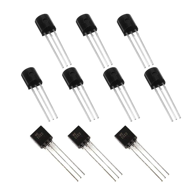 Eyech 600PCS 15 Values NPN PNP Power Transistor Assortment Kit Three Pins