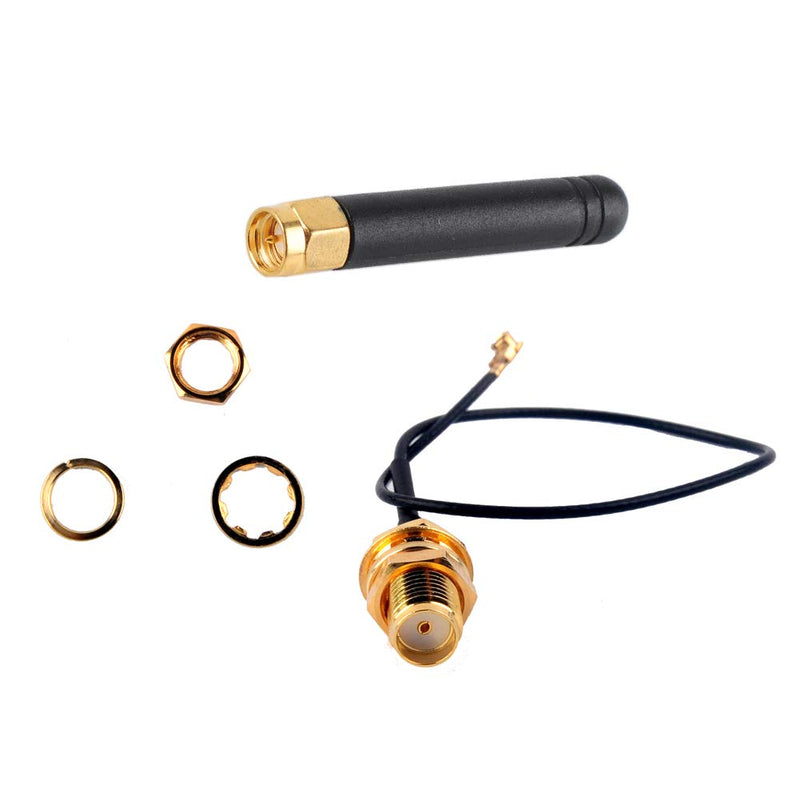 Wishiot 3PCS LoRa Antenna 915MHz 2dBi U.FL IPEX to SMA Connector for ESP32 Lora Board Lora32u4 II WiFi Lora32 10cm 3PCS 915MHz