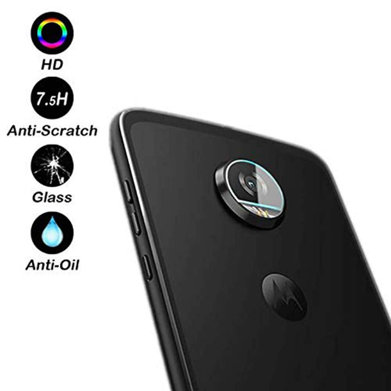 (2PCS for Motorola Moto Z3 Play Back Camera Lens Screen Protector Protective Film, 9H Hardness HD Ultra Thin Camera Shot Soft Film for Motorola Z3 Play