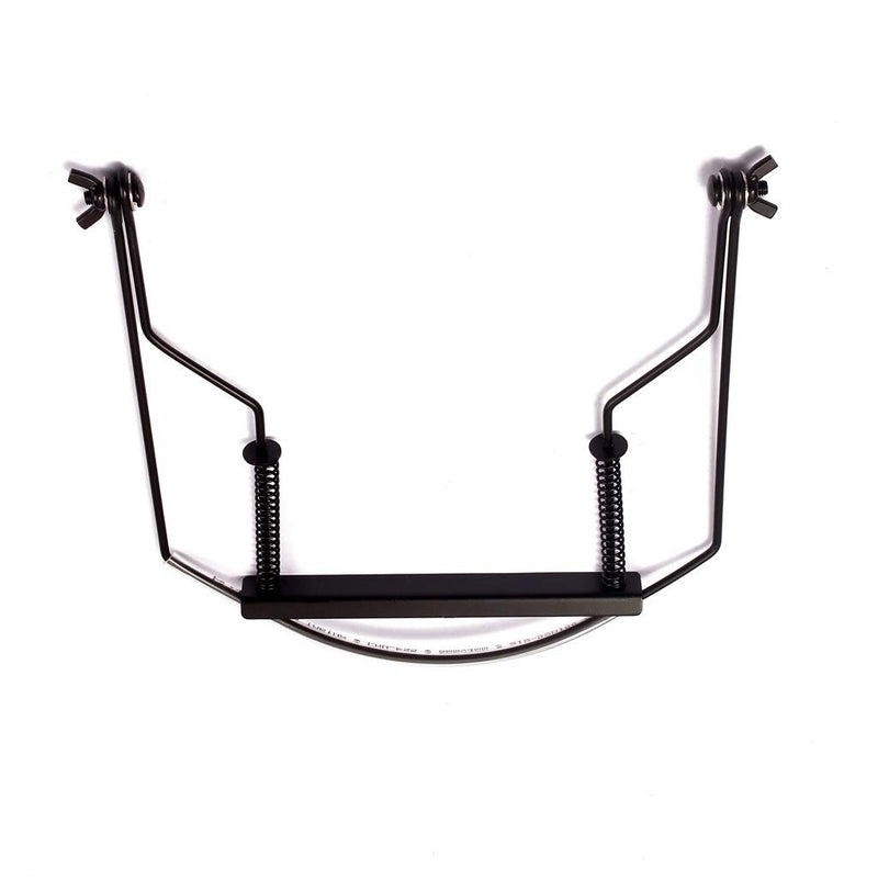 Alnicov Harmonica Neck Holder 10 Holes Harmonica Neck Stand Metal Frame Black