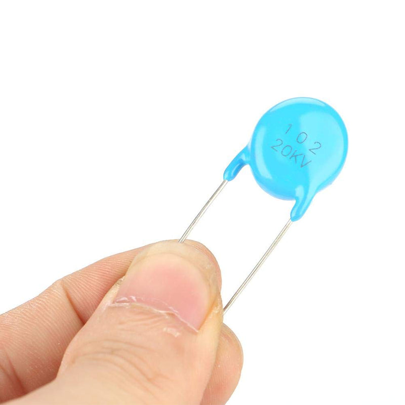 20pcs Ceramic Capacitors, 20KV 1nF 0.001uF 1000pF 102 High Voltage DIP Disc Ceramic Capacitors
