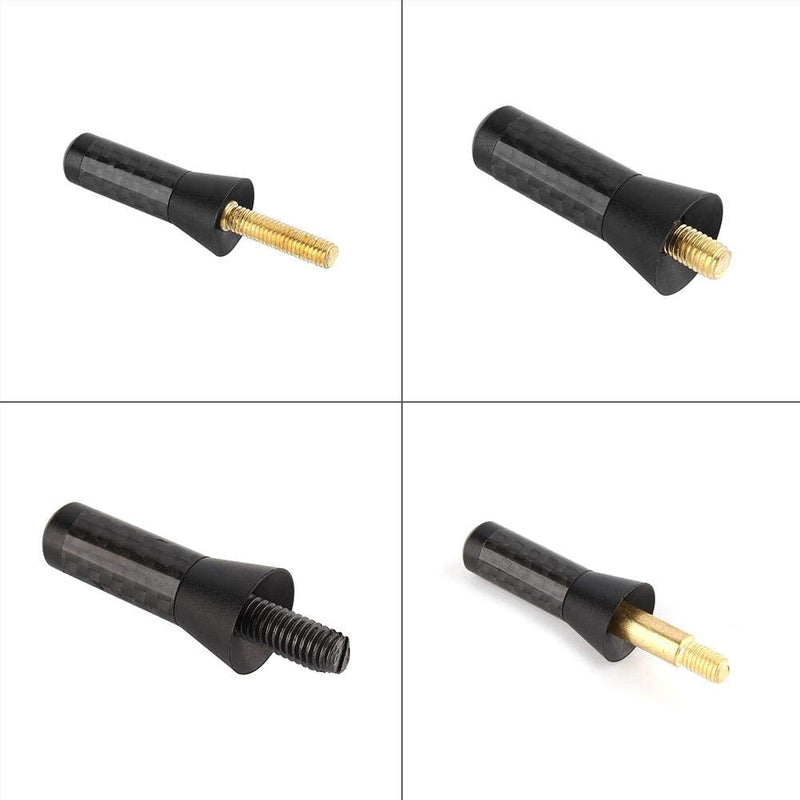 [AUSTRALIA] - Mini Car Short Antenna, 3.5cm Aerial Universal Car Stubby Antenna Carbon Fiber Shorty Antenna with Screw Aluminum 