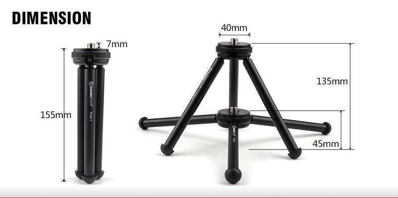 SunwayFoto T1A11-II Aluminum TableTop Tripod