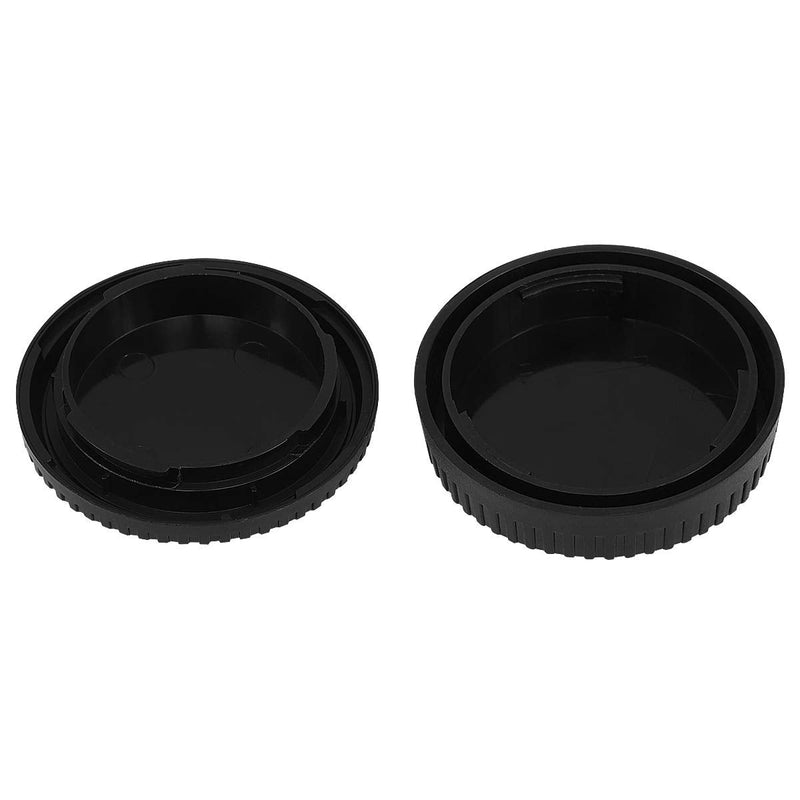 Haoge Camera Body Cap and Rear Lens Cap Cover Kit for Fujifilm X FX Mount Camera Lens Such as X-Pro1 X-Pro2 X-Pro3 X-T1 X-T2 X-T3 XT4 XE4 X-T10 X-T20 X-T30 X-E2 X-E2s X-E3 X-A10 X-A20 X-H1 X-A5 X-T100 for Fujifilm X Mount
