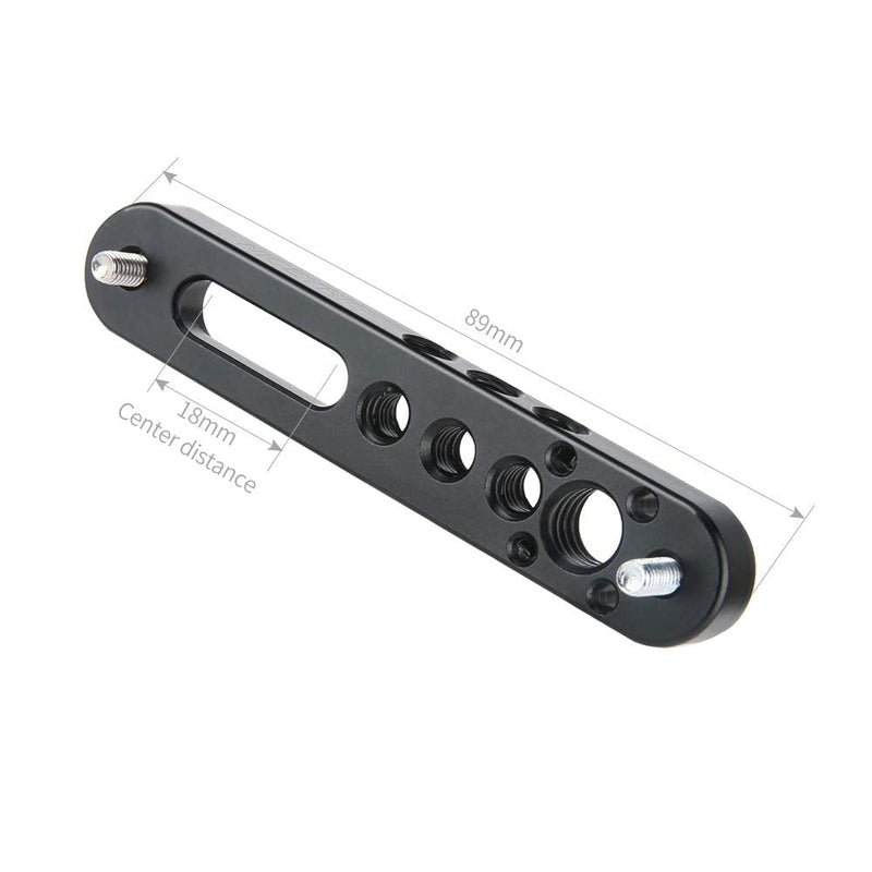 NICEYRIG Multi-Functional Mounting Plate, Cheese Bar with 1/4'' 3/8'' Thread Applicable for Liliput 619AH 819AH FA1011 FA1013, Camera Rig