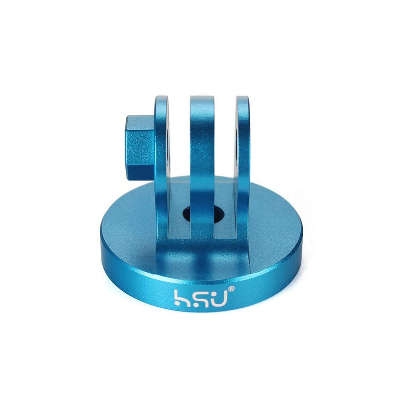 [AUSTRALIA] - HSU Aluminum Alloy Metal GoPro Tripod/Monopod Mount with Aluminum Thumbscrew for GoPro Hero 10, 9, 8, 7, 6, 5, 4, 3+, 3, 2, 1 HD, AKASO Campark and Other Action Cameras (Blue) Monopod Mount + Thumbscrew (Blue) 