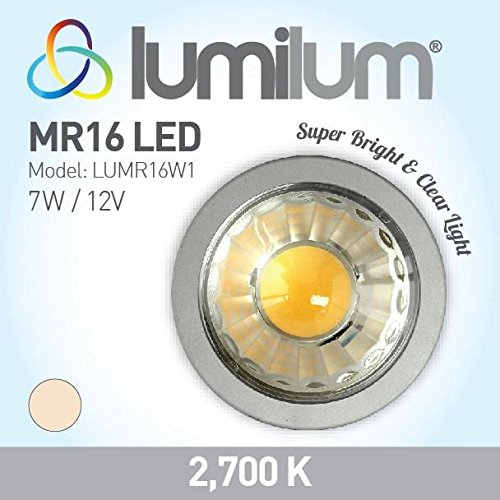 [AUSTRALIA] - Lumilum MR16 LED Light Bulb – Professional 12V Dimmable (2700K – Ultra Warm White, 1 Bulb) 2700K – Ultra Warm White 