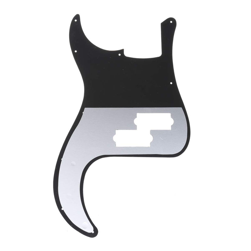 Musiclily Pro 13-Hole P Bass Pickguard for JPN Fender Japan 4-String Precision Bass, 3Ply Black