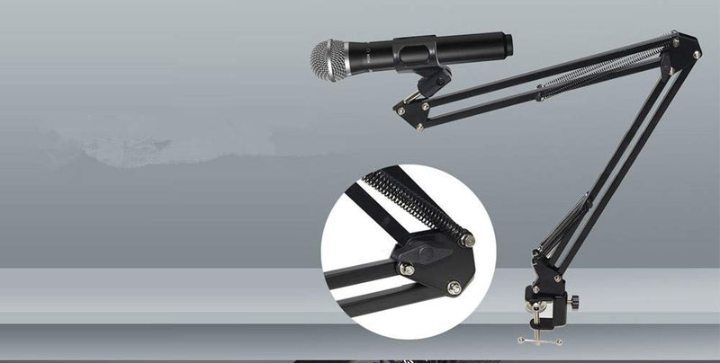[AUSTRALIA] - Microphone Arm Stand, Adjustable Desktop Suspension Boom Scissor Mic Stand,Table Mounting Clamp, for Live Broadcasting,Professional Streaming,Voice-Over Sound Studio,Recording 
