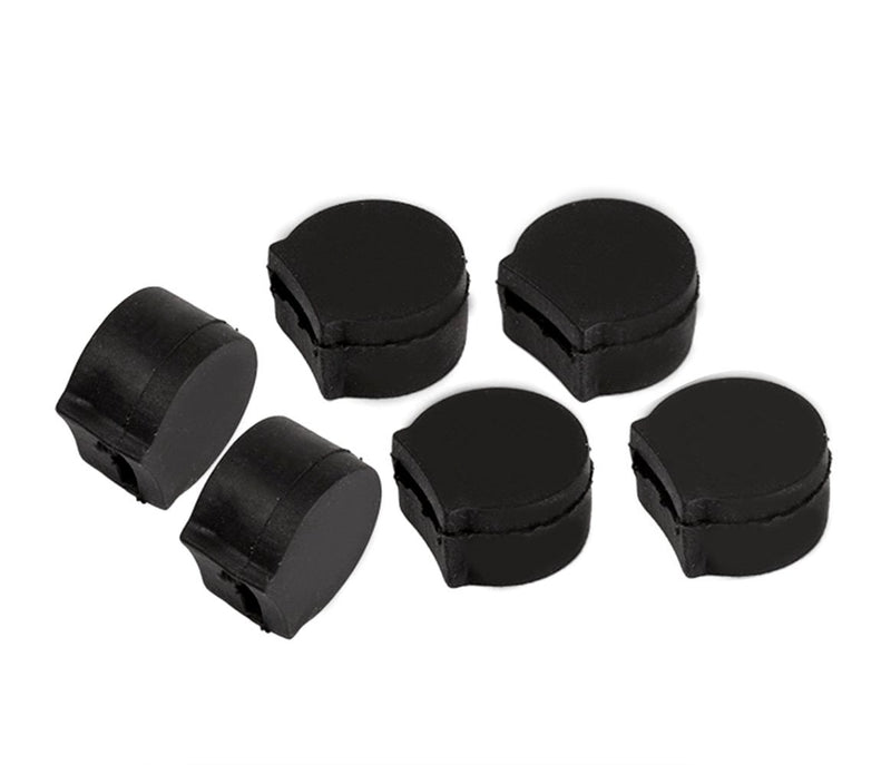 Vizcaya Black Rubber Clarinet Thumb Rest Cushion Protector Comfortable Pack of 6