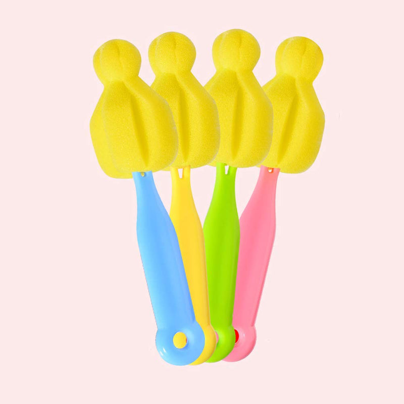 FAFAHOUSE 14 Pack Bottle Nipple Cleaner Sponge Brush for Standard Nipples Scrubber