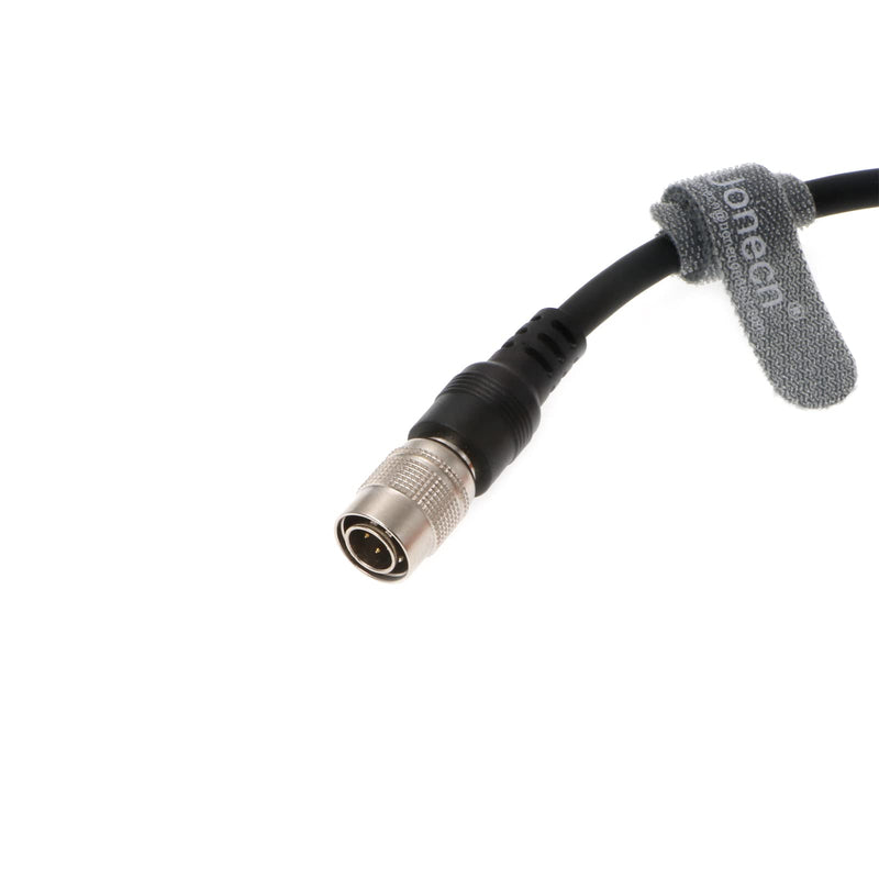 Uonecn Power Cable for Sound Devices 633/644/688 For Zoom F8 Right Angle DC to 4 pin hirose male