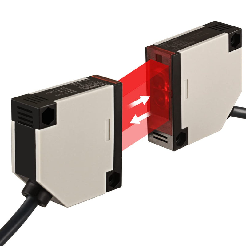 Heschen Photoelectric Sensor Switch E3JK-5DM2-5L DC12-24V Bijection Type Detection Distance 5 Meter