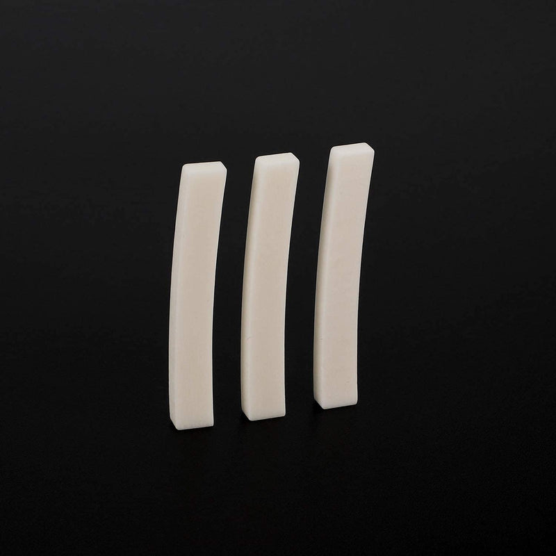 Alnicov Guitar String Bone Nut Blanks for Vintage-Style Stratocaster Telecaster Electric Guitar 44.5mm,6Pcs