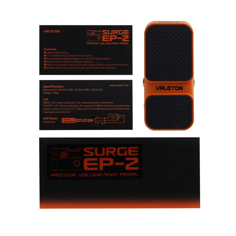 [AUSTRALIA] - Valeton Surge EP-2 Mini Expression/ Passive Volume Guitar Effect Mini Pedal (EP-2) 