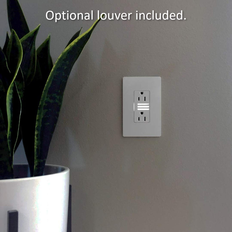 Legrand radiant Adjustable LED Night Light Outlet, Nightlight Electrical Outlets, Tamper Resistant, Safe for Kids, White, NTL885TRWCC6 1.6W x 2.75H Modern